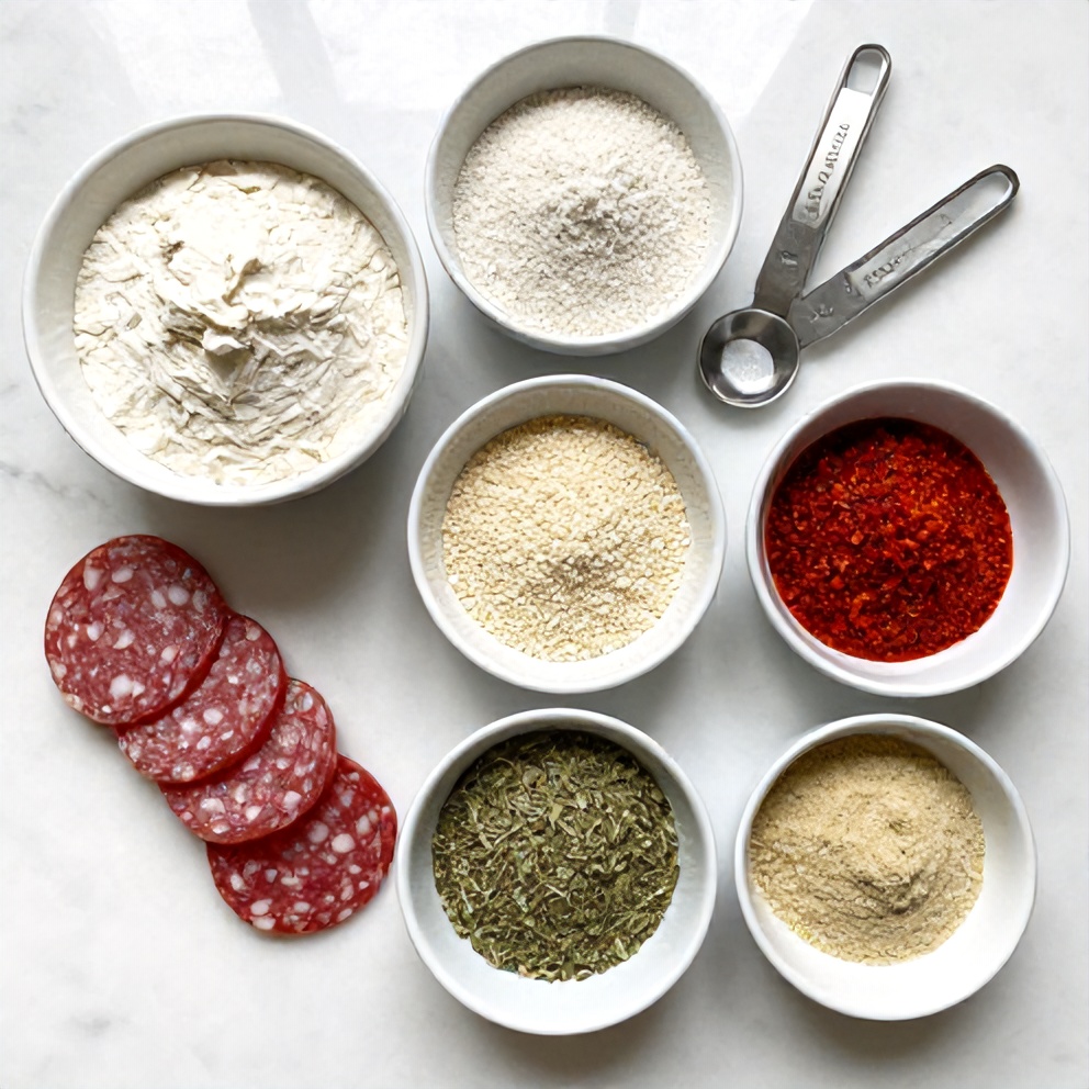 Ingredients for Easy Homemade Vegan Salami