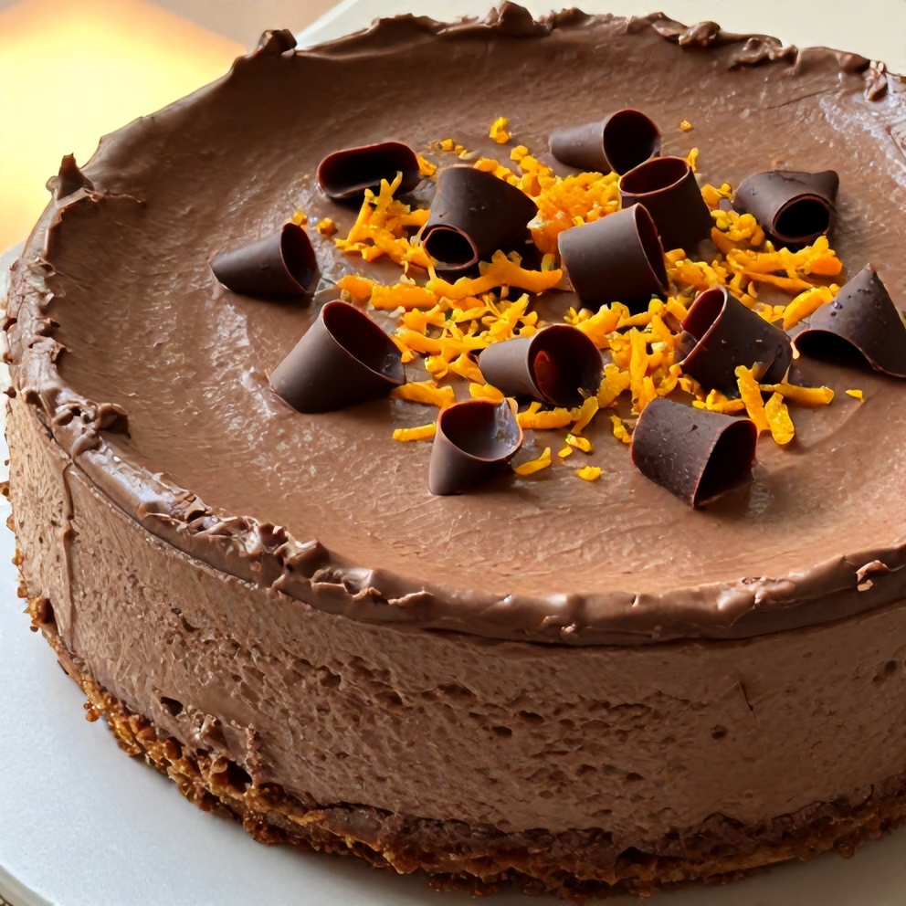 chocolate orange cheesecake