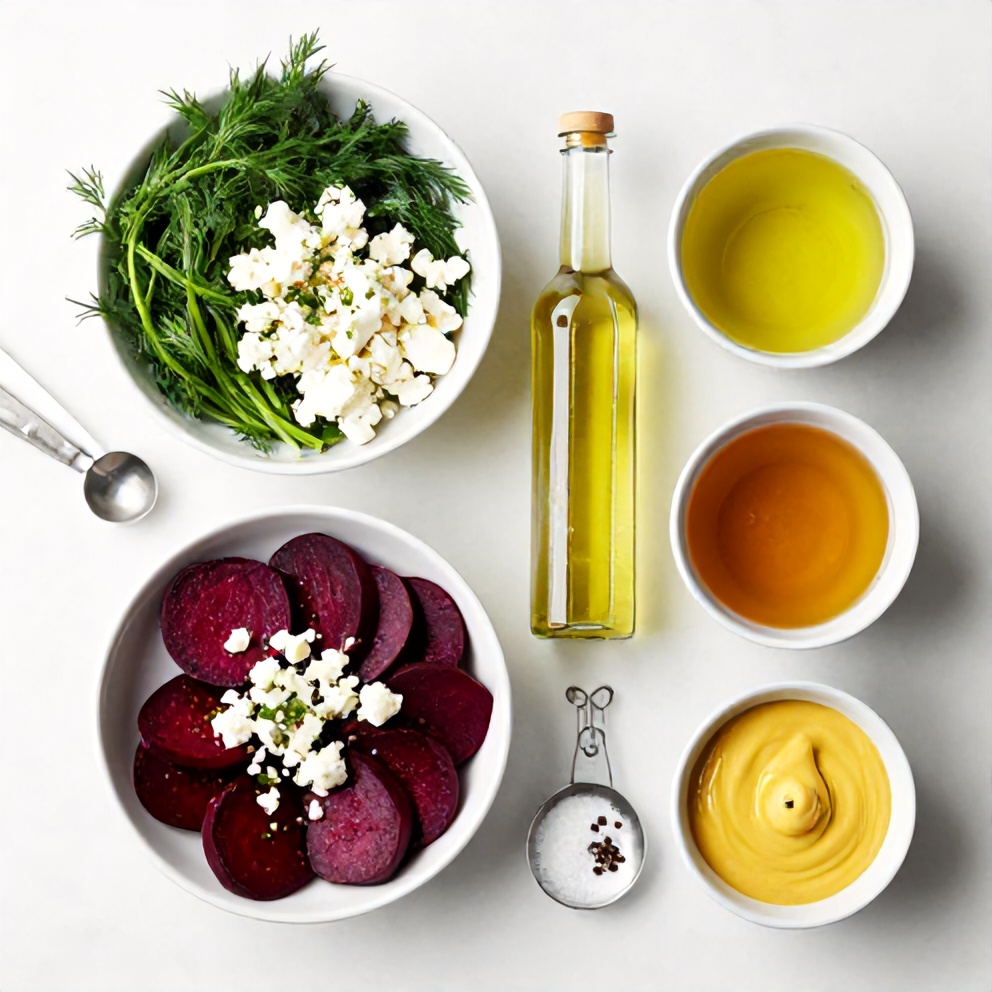 Raw Ingredients for Roasted Beet Salad