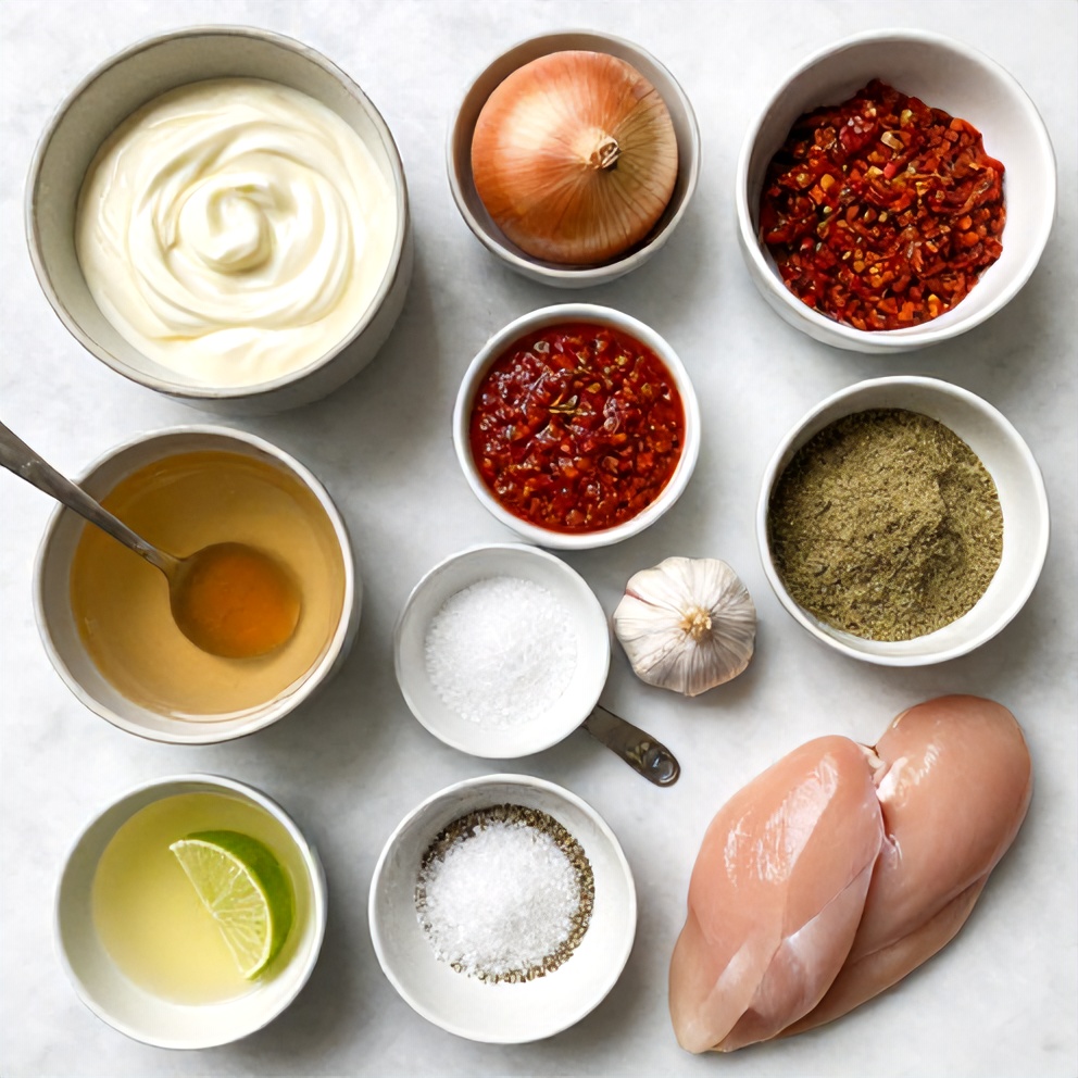 Ají Amarillo Chicken Ingredients