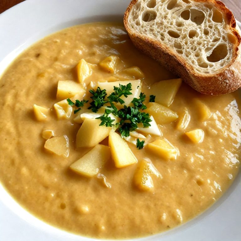 Creamy Apple Cheddar Soup