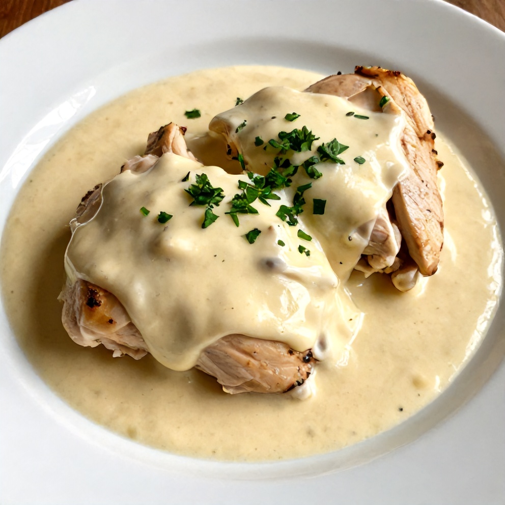 Plated Creamy Boursin Chicken