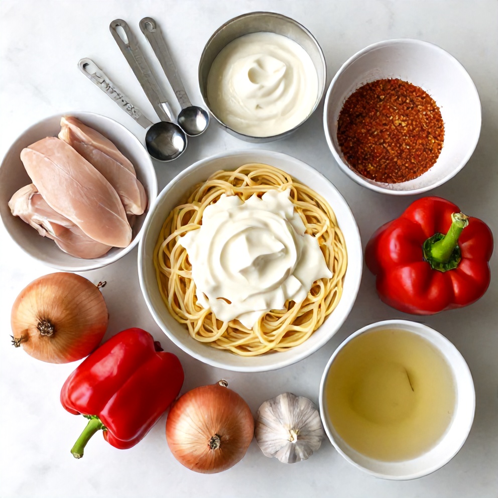Cajun Chicken Pasta Ingredients