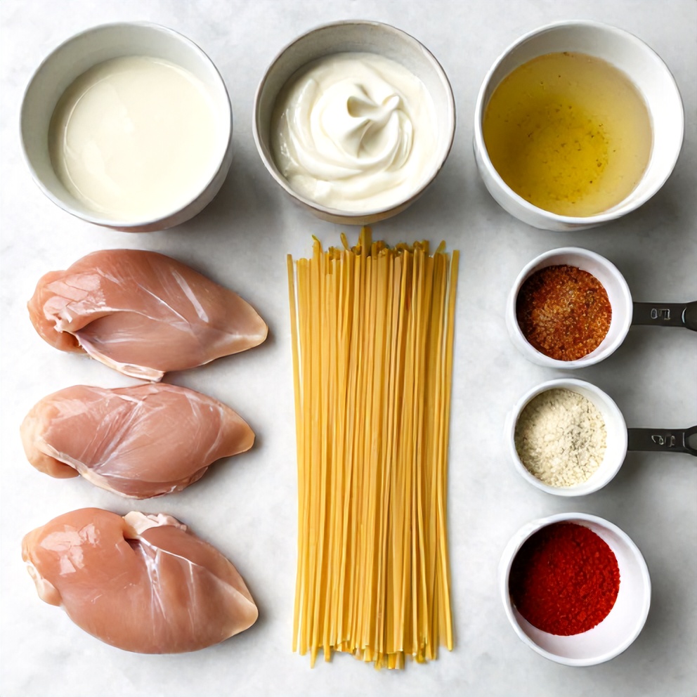 Cajun Chicken Pasta Ingredients