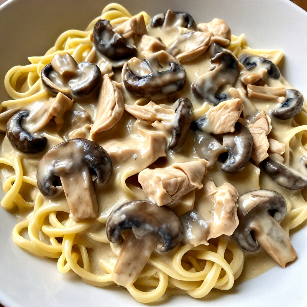 creamy chicken stroganoff