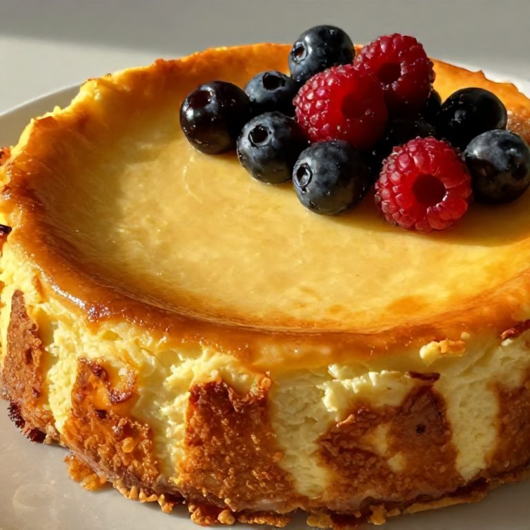 Creamy Citrus Berry Burnt Cheesecake