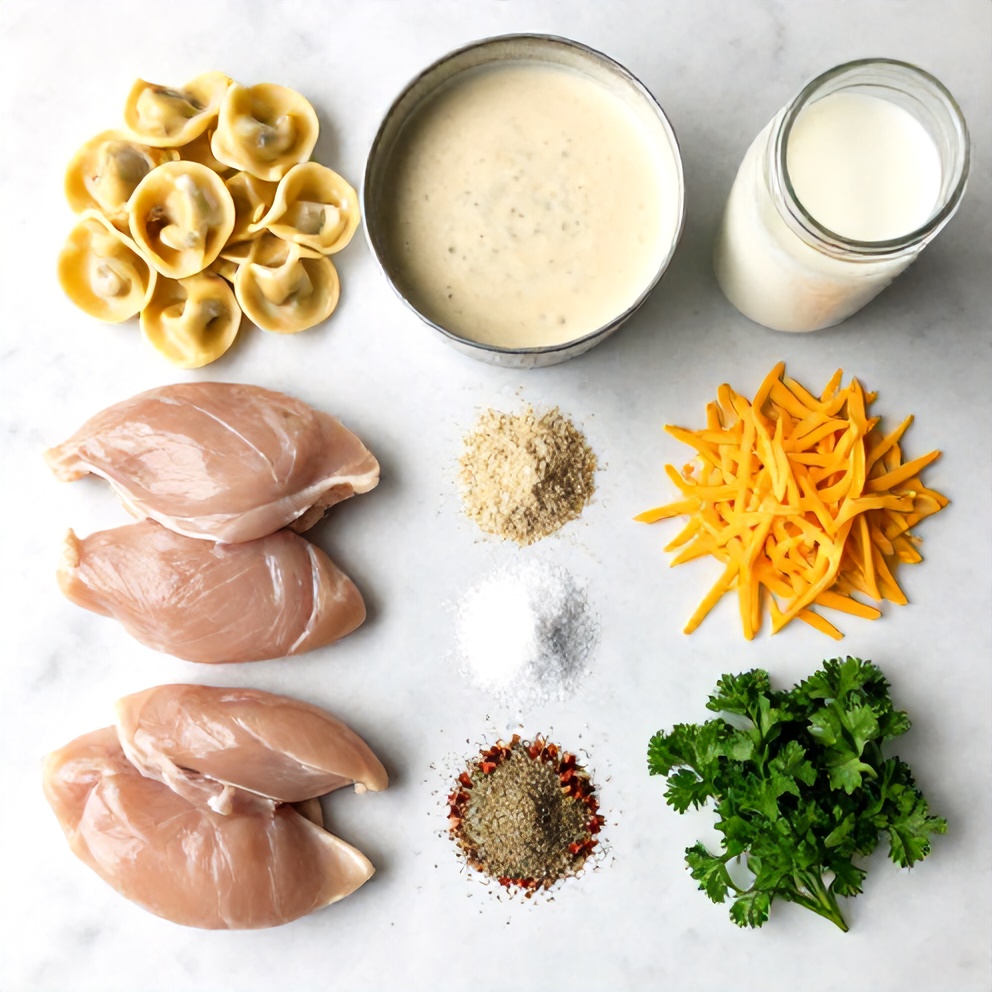 Crockpot Chicken Tortellini Ingredients
