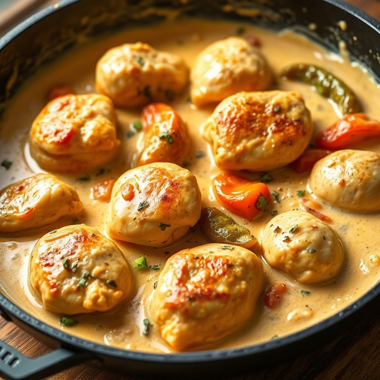 Creamy Pepperoncini Chicken Skillet