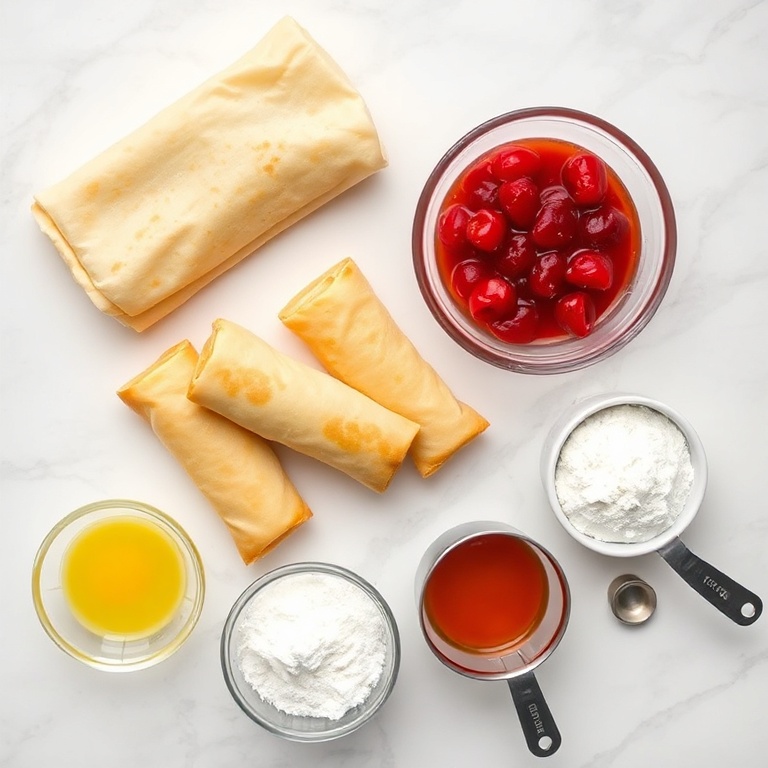 Crispy Air Fryer Cherry Cheesecake Egg Rolls. Golden, melty, and irresistible. Try this easy recipe today.