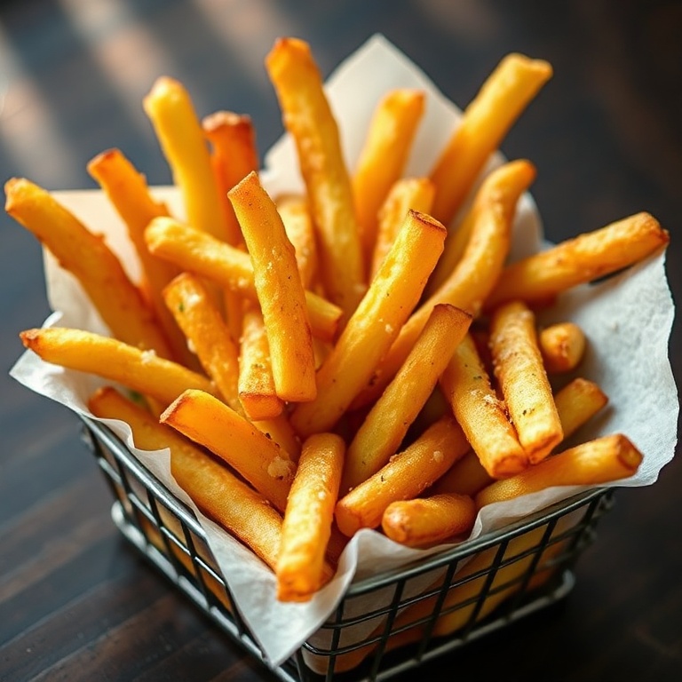 Crispy Air Fryer Garlic Parmesan Fries