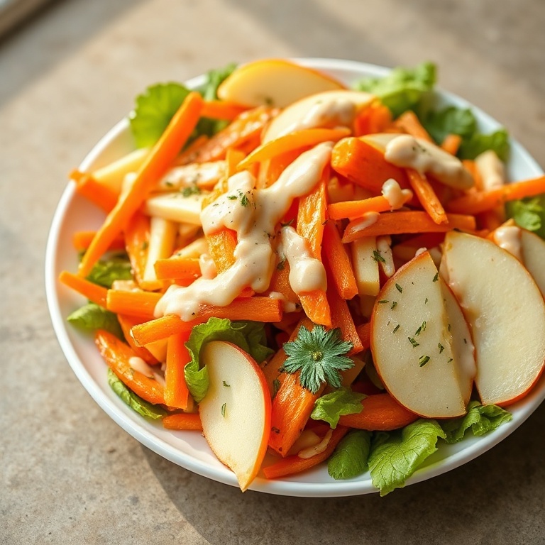 crispy apple carrot salad