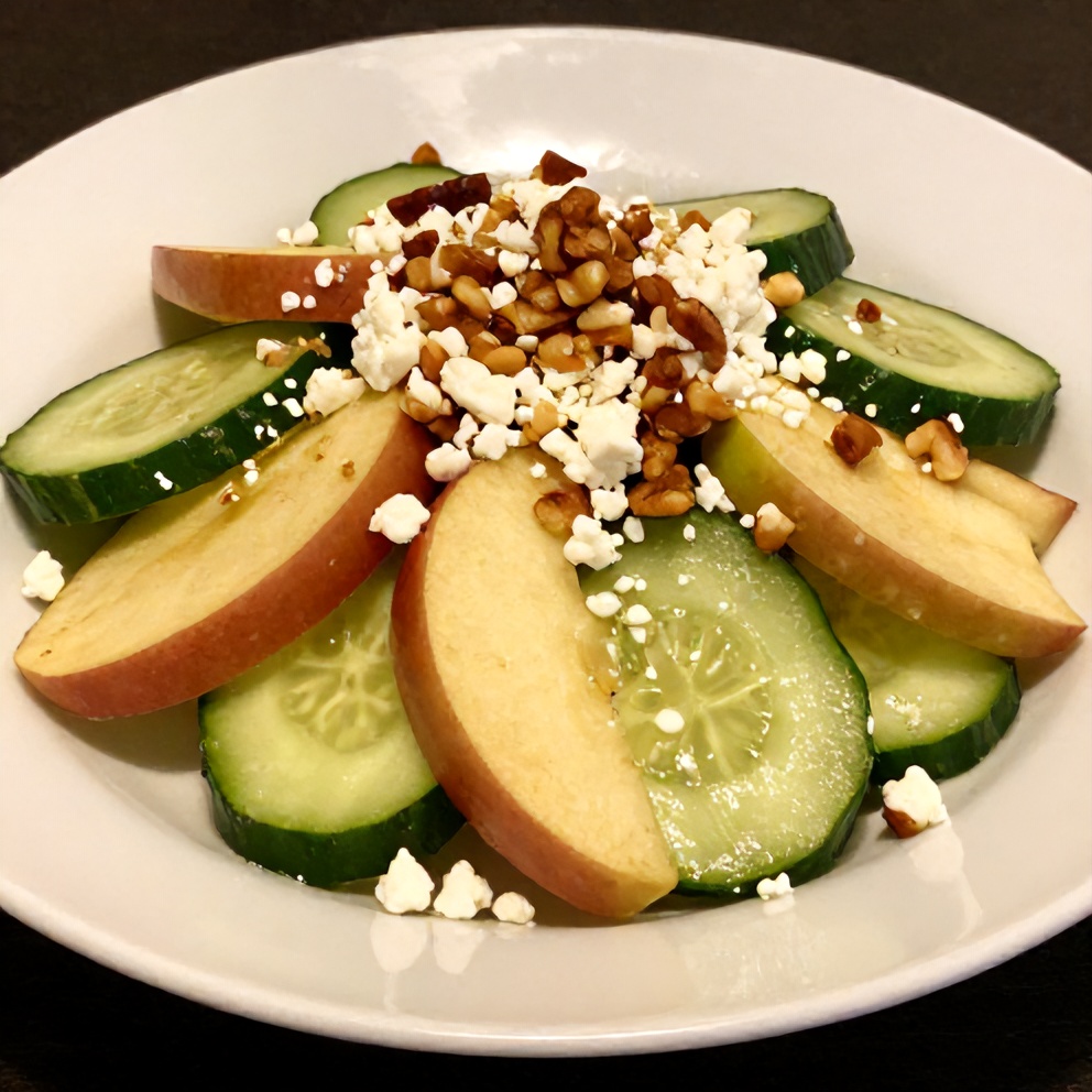 Plated Apple Cucumber Salad