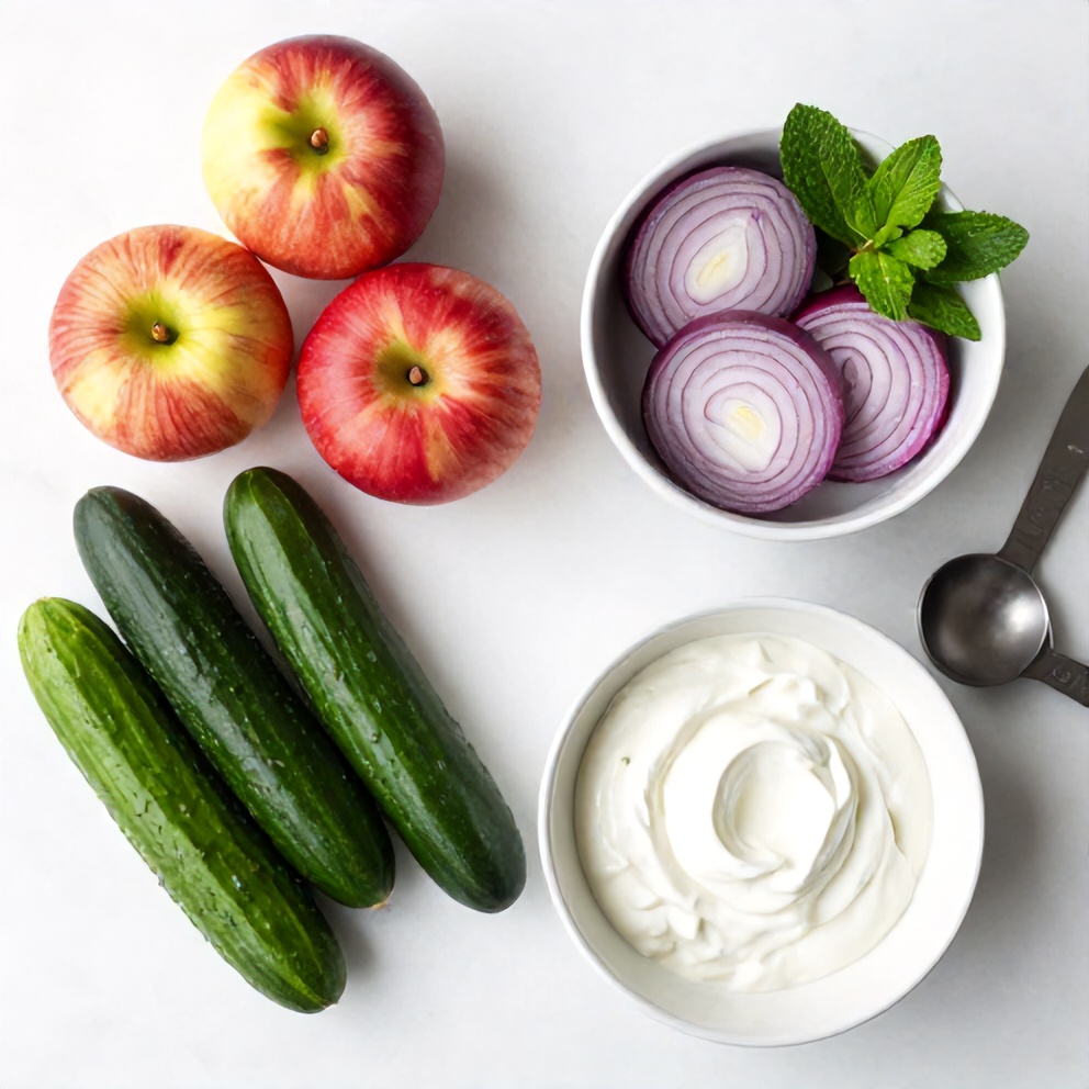 Apple Cucumber Salad Ingredients