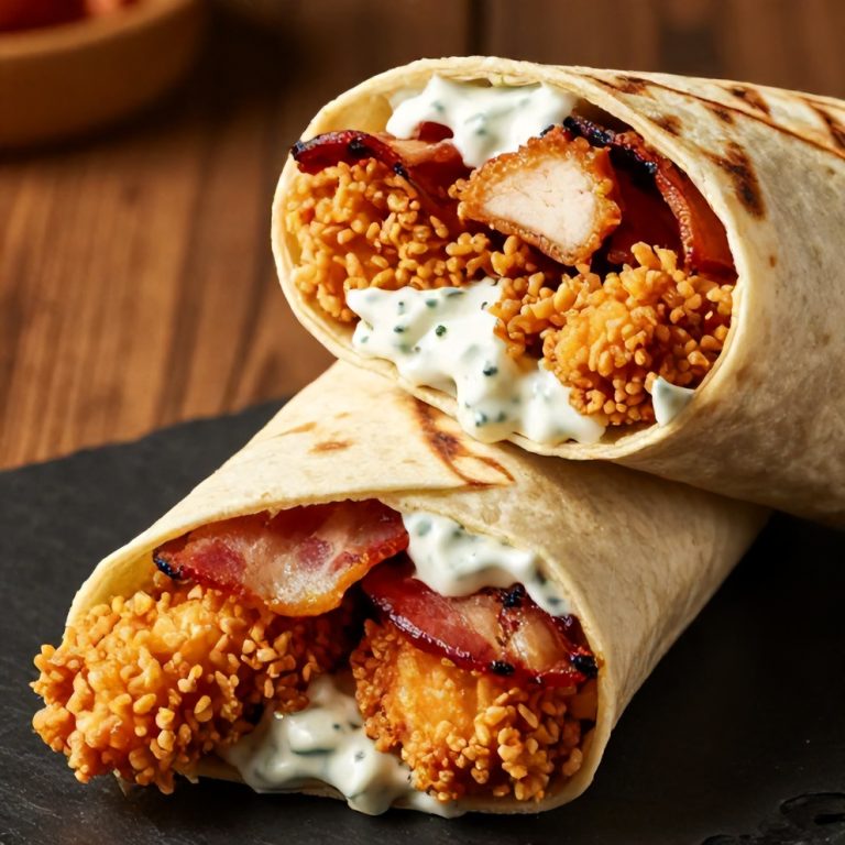 crispy chicken bacon ranch wrap