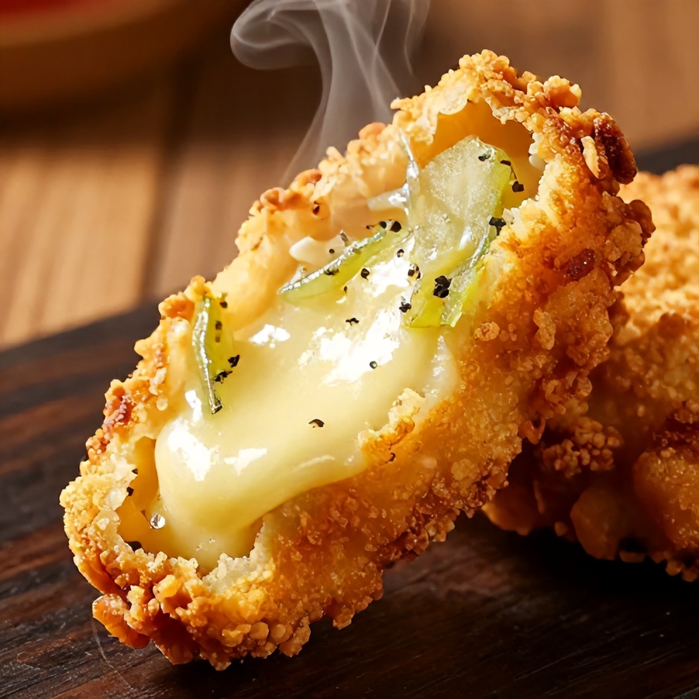 Crispy Dill Pickle Fritters