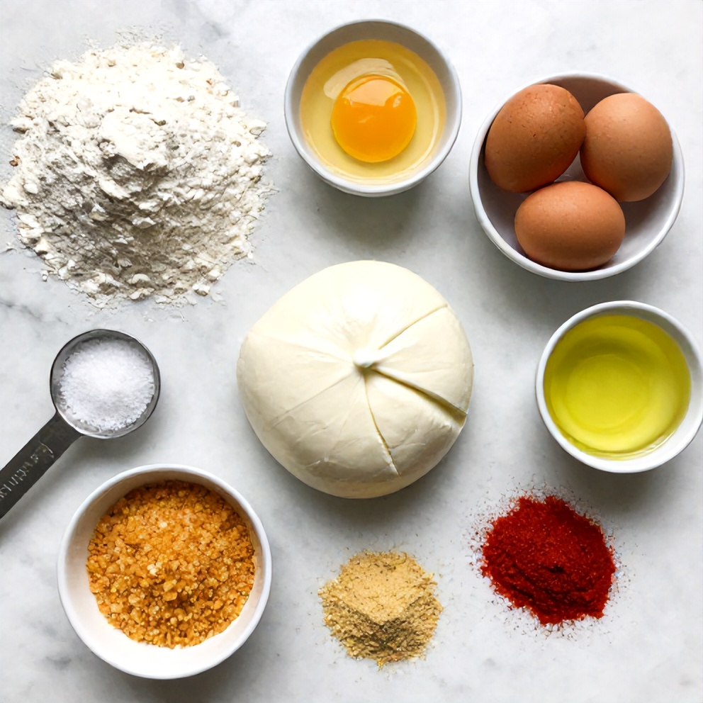 Ingredients for Crispy Fried Cheese Bites