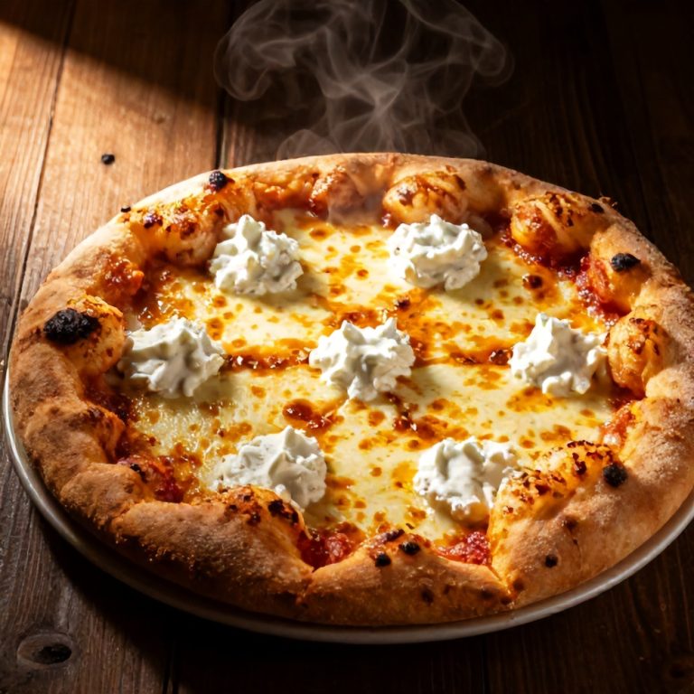 Crispy Hot Honey Garlic Bread Pizza