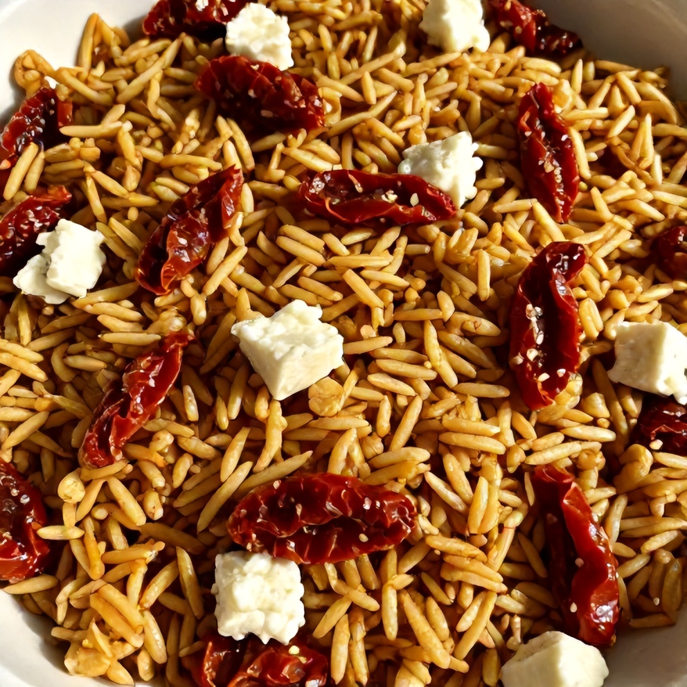 crispy orzo salad