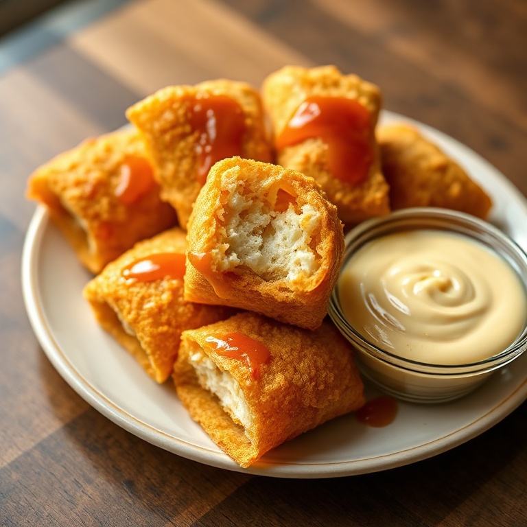 Crispy Oven-Fried Feta Rolls