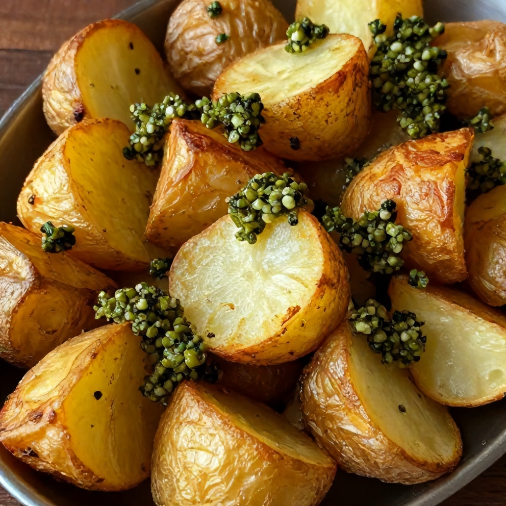 crispy smashed potatoes