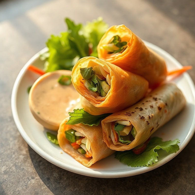 Crispy Spring Roll Salad