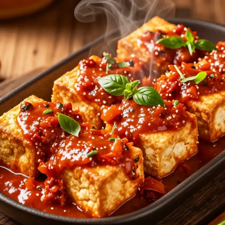 crispy tofu sun-dried tomato sauce