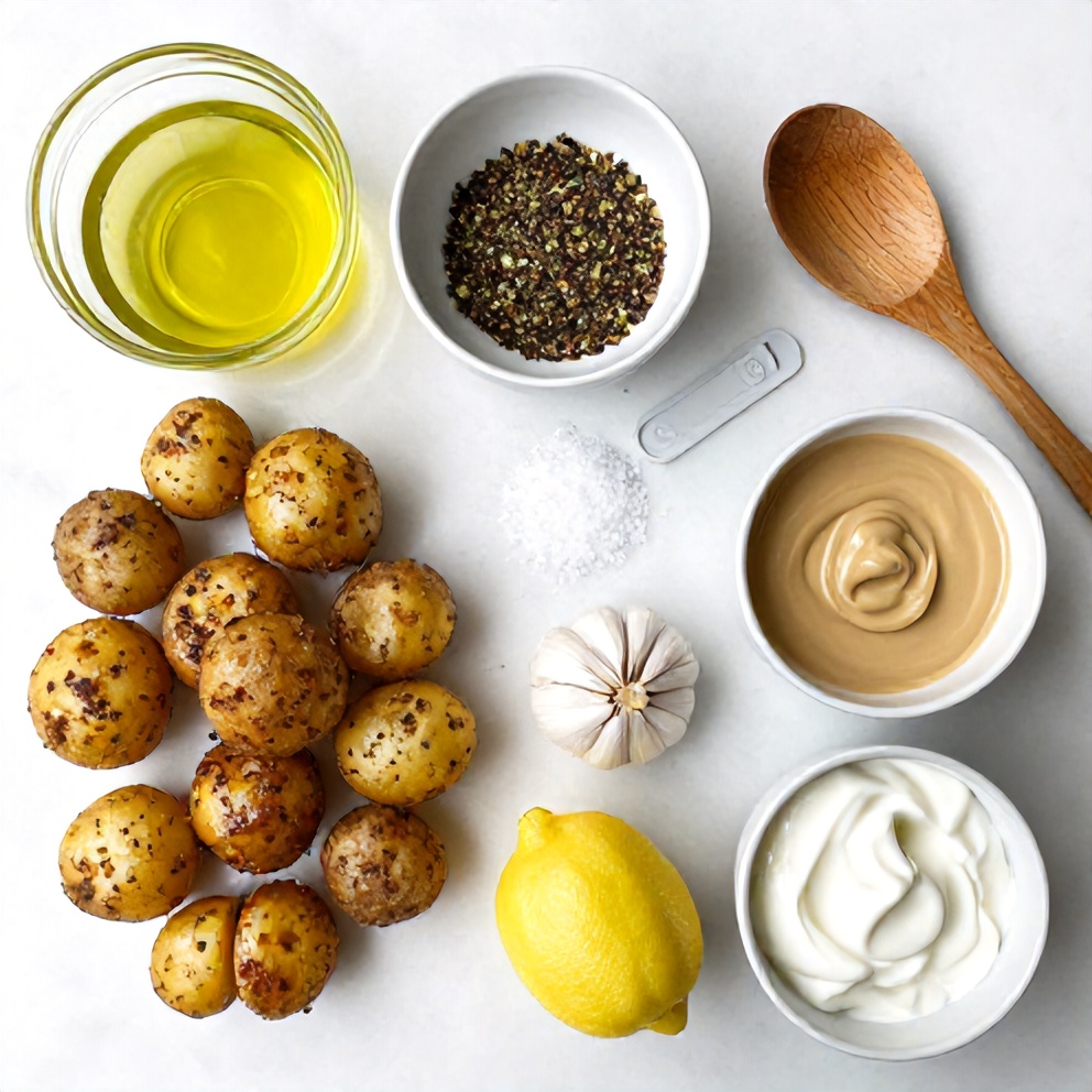 Ingredients for Crispy Za’atar Smashed Potatoes