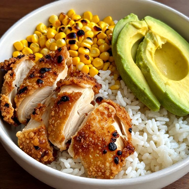 Easy 30-Minute Street Corn Chicken Rice Bowl