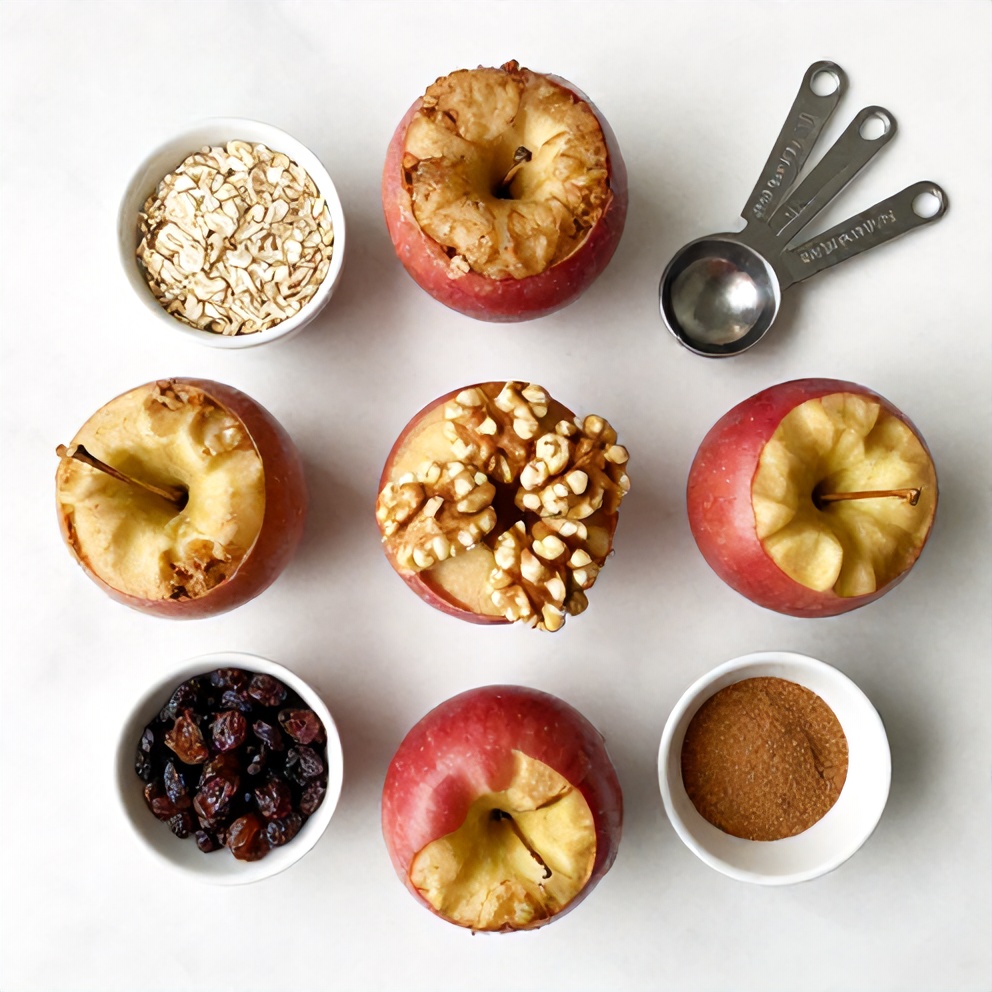Raw Ingredients for Baked Stuffed Apples