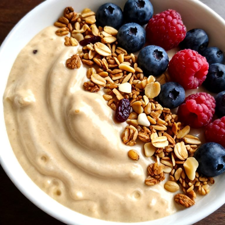 Easy Banana Peanut Butter Oat Smoothie Bowl