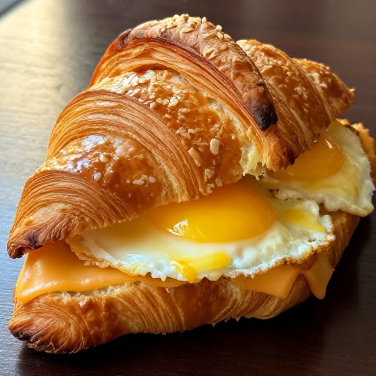 Easy Breakfast Croissant Sandwiches