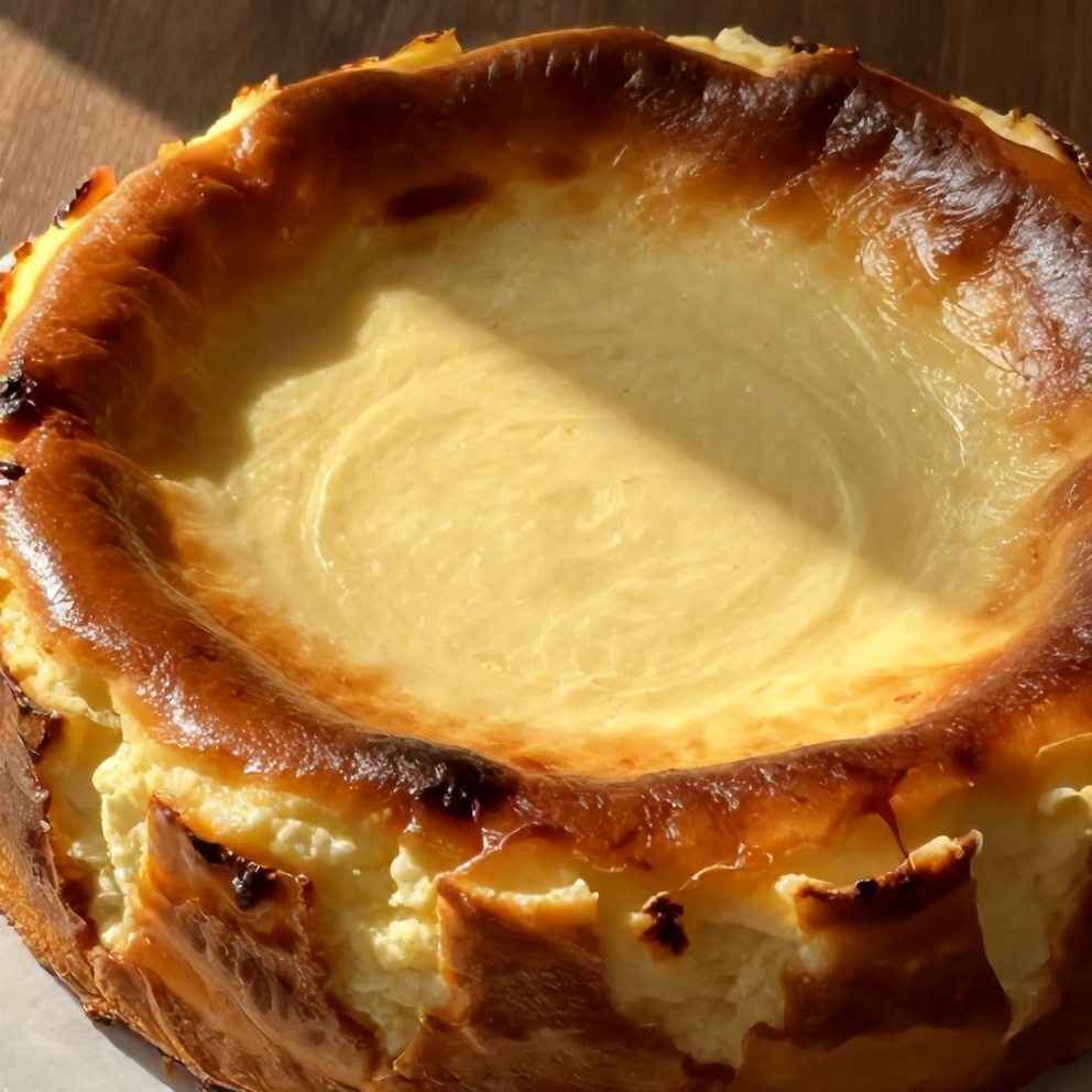 Easy Burnt Basque Cheesecake