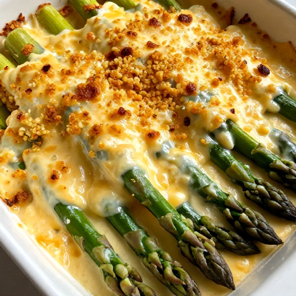 Easy Cheesy Asparagus Casserole