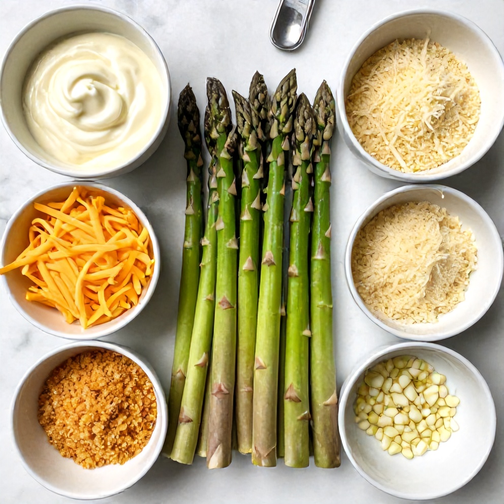 Raw Ingredients for Asparagus Casserole
