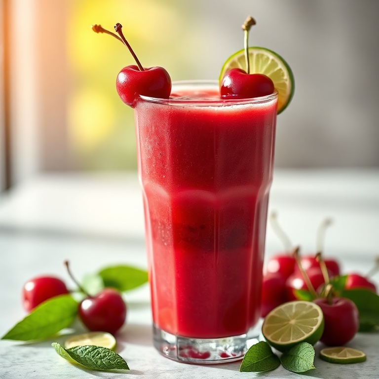 Easy Cherry Lime Smoothie