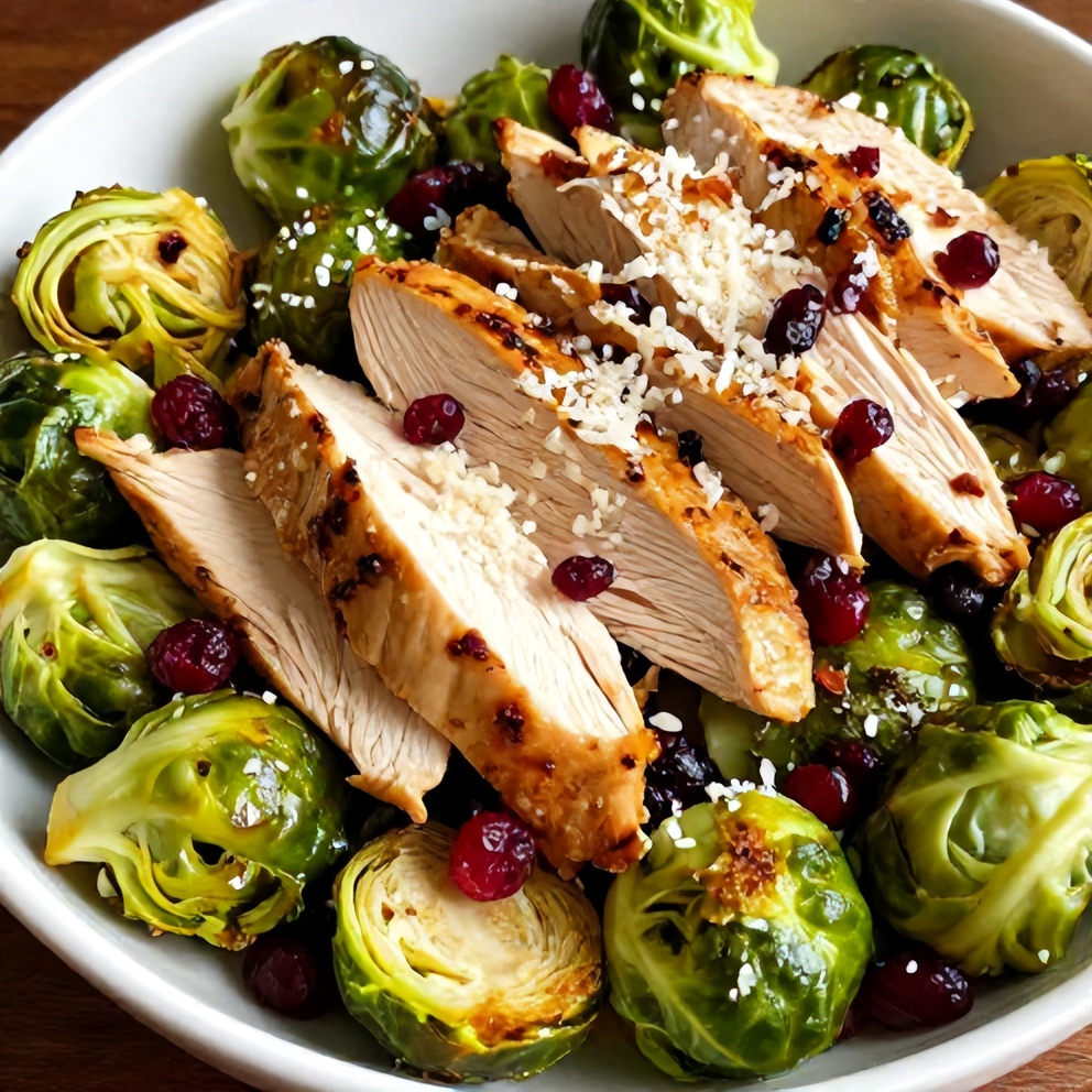 Easy Chicken Brussels Sprout Salad
