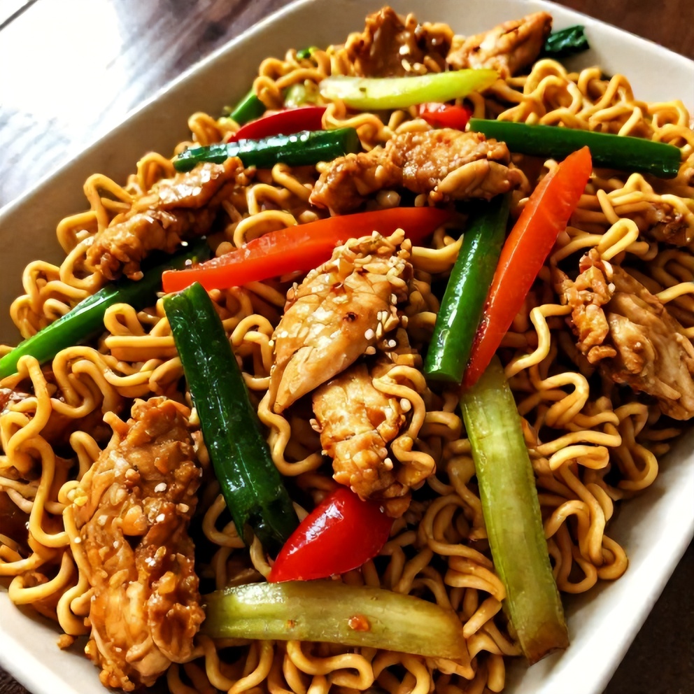 Easy Chicken Ramen Stir Fry