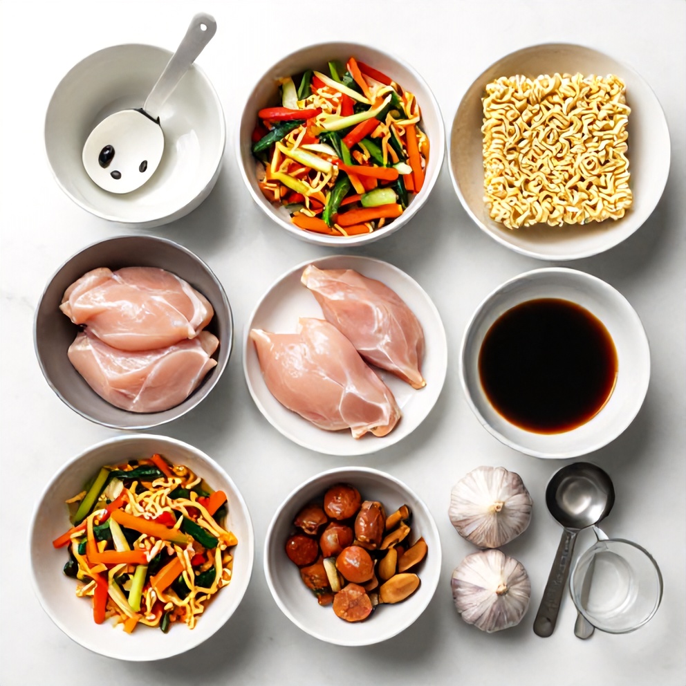 Chicken Ramen Stir Fry Ingredients