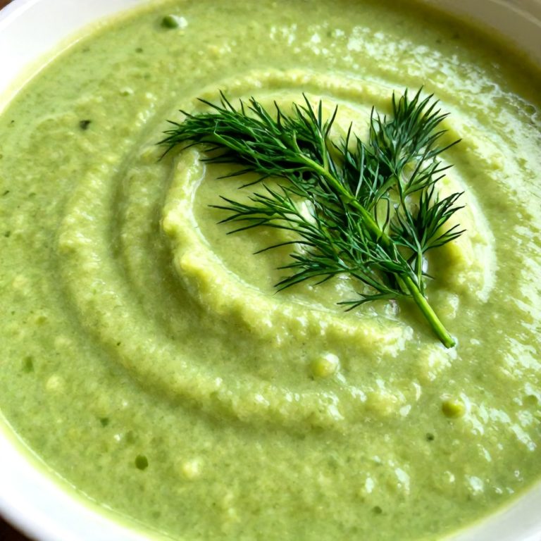 Chilled Cucumber Avocado Soup