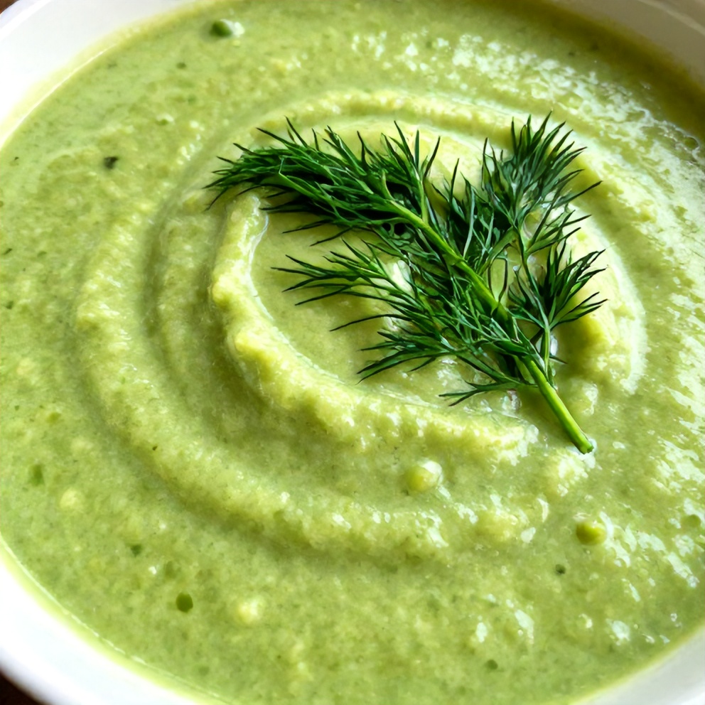 Chilled Cucumber Avocado Soup