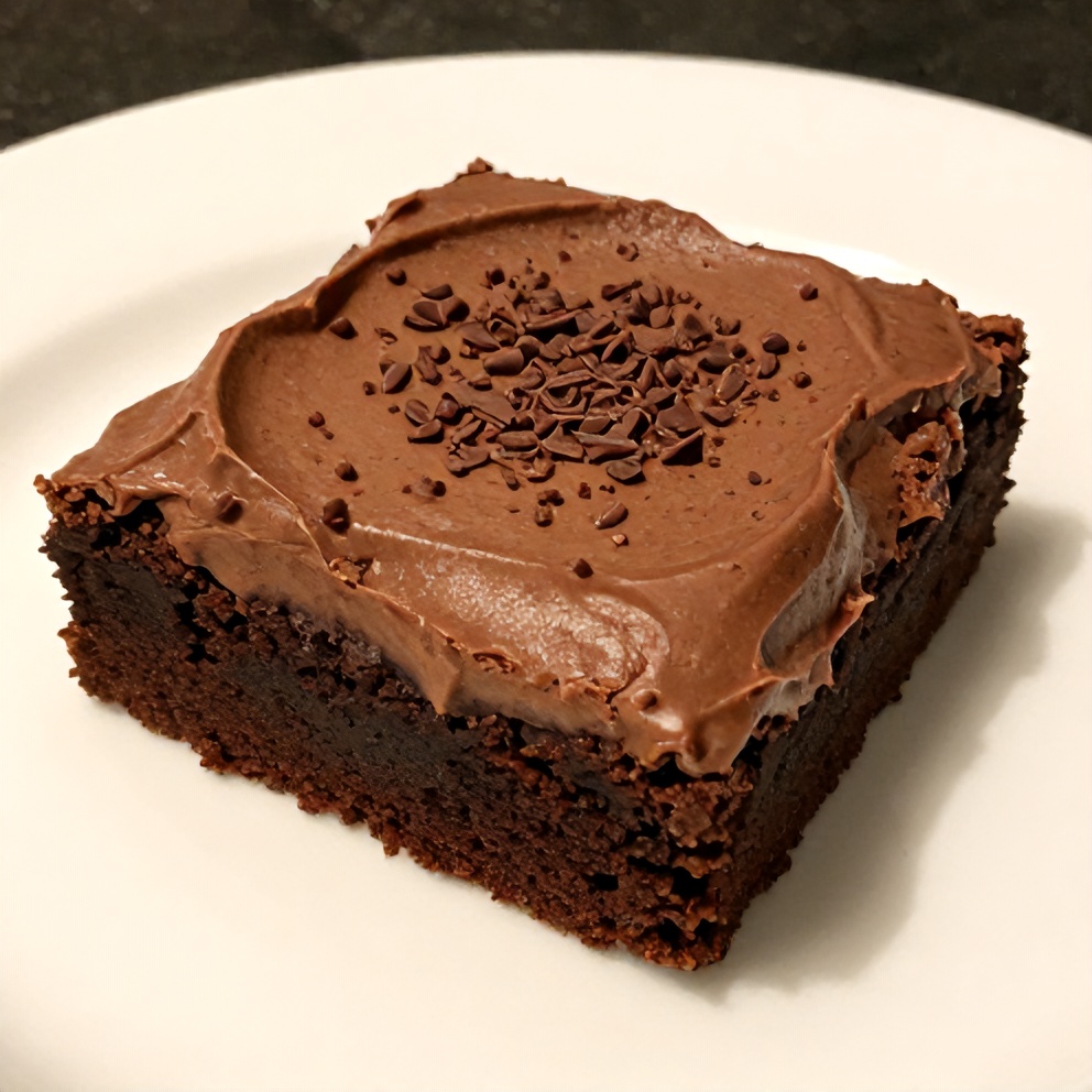 Chocolate Mousse Brownies Ready to Serve