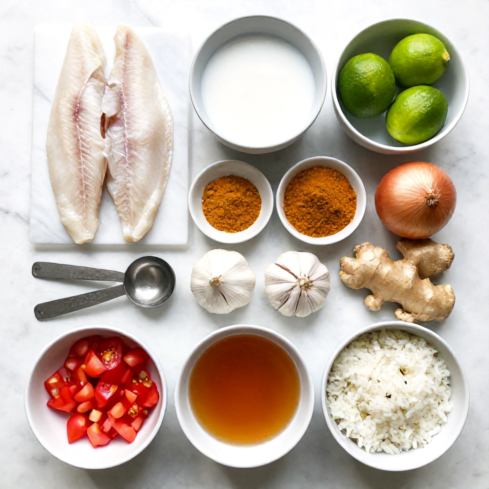 Coconut Lime Fish Curry Ingredients