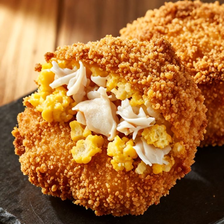 Easy Crab Cakes with Cornbread Stuffing
