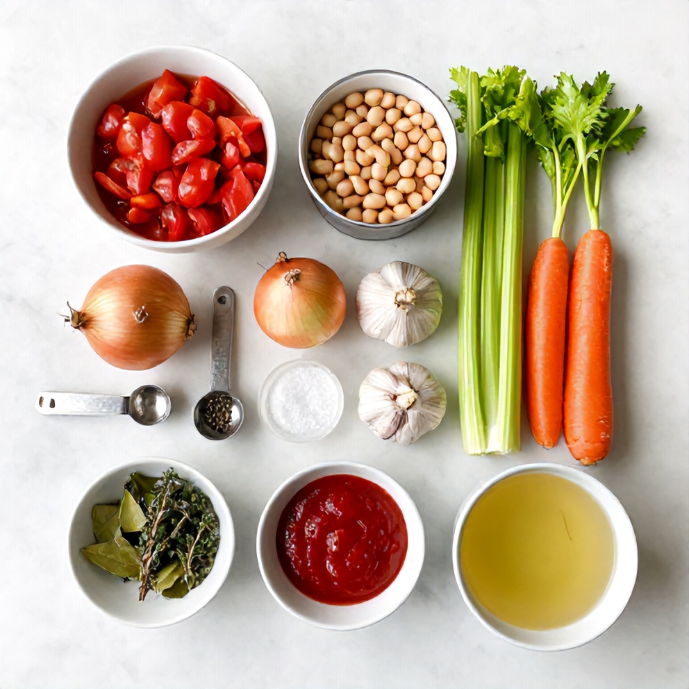 Ingredients for Tomato and White Bean Soup