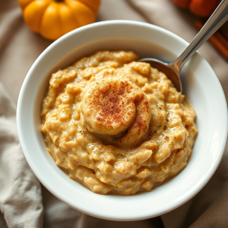 Easy Creamy Pumpkin Oatmeal