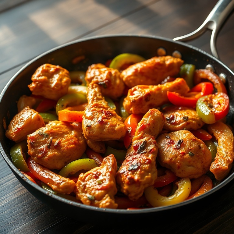 easy crispy chicken fajitas