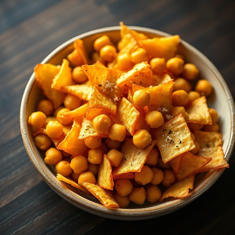 easy crispy chickpea chips
