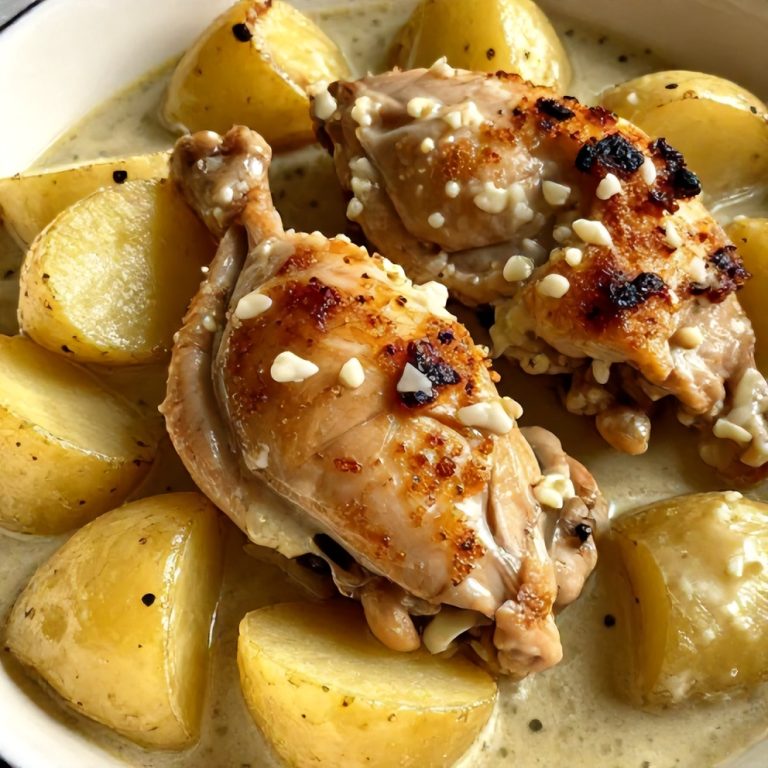 crockpot garlic parmesan chicken and potatoes