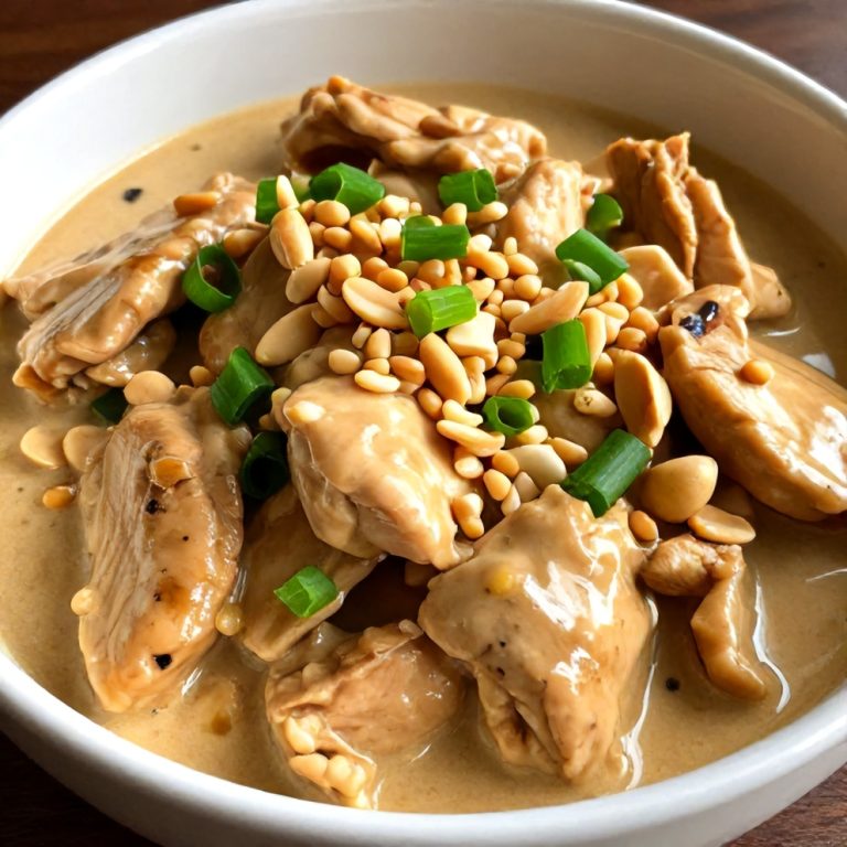 easy crockpot thai peanut chicken