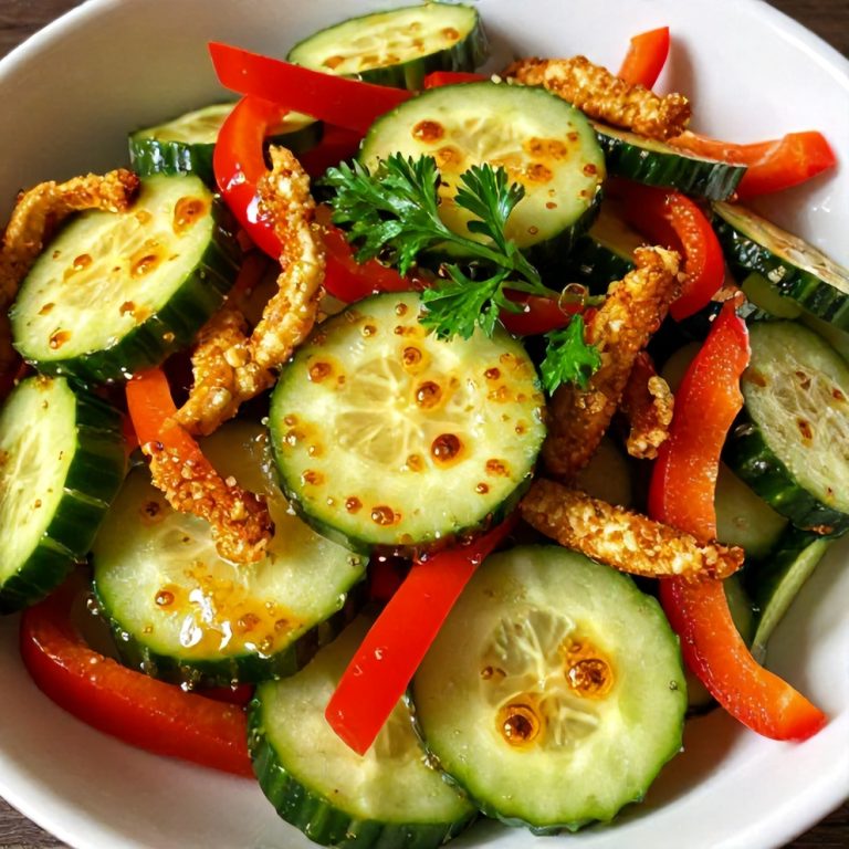 Easy Cucumber Sweet Pepper Salad